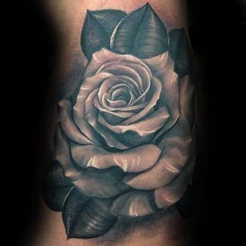 nextluxury realistic 13 black and grey rose tattoos