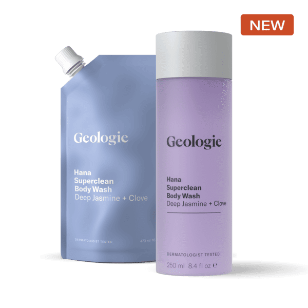 Geologie refillable body wash pouch