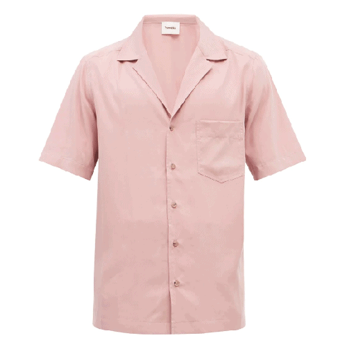 Nanushka Venci Short Sleeve Poplin Shirt