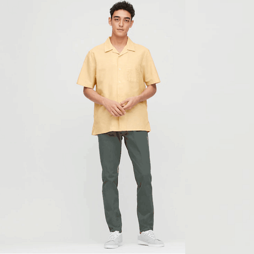 UNIQLO Linen Cotton Short Sleeve Shirt