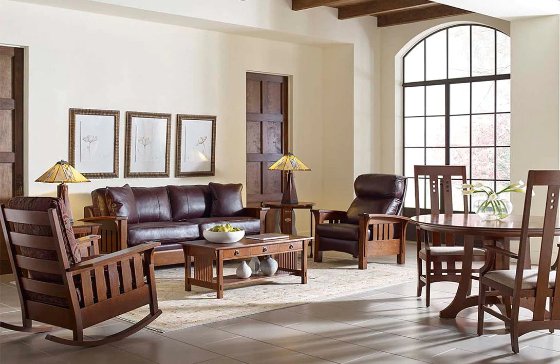 stickley hardwood living room furniture 